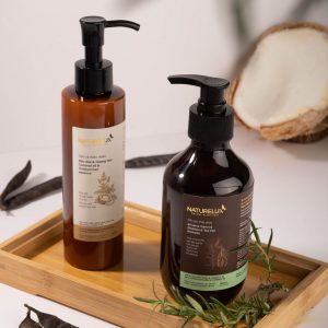 Combo Dầu gội Bồ kết & Tràm trà và Dầu xả Naturelux